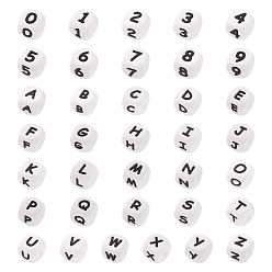 Белый Силиконовые фокусные шарики, игральная кость, белые, 46 шт / коробка