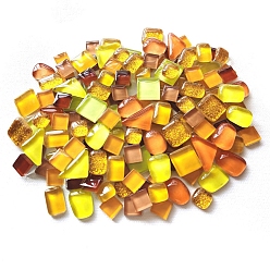 Золотистый Блестящая стеклянная мозаика, мозаика неправильной формы, для поделок из мозаики своими руками, рамки для картин и многое другое, золотые, 10 мм, о 160 шт / комплект