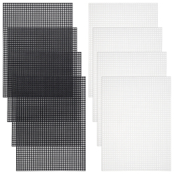 (52) Непрозрачная лаванда 8 шт. 2 цвета ПЭ пластиковая сетка, разноцветные, 337x249x2 мм, 4 шт / цвет