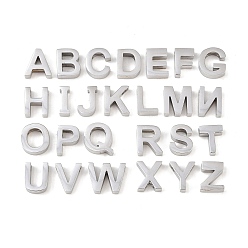 Нержавеющая Сталь Цвет 304 прелести нержавеющей стали, буквы, без кадмия, без никеля и без свинца, цвет нержавеющей стали, 9x3~11x3 мм, отверстие : 1.8 мм