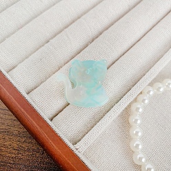 Светло-голубой Заколки для волос с когтями из ацетата целлюлозы (смола), аксессуары для волос для девочек и женщин, светло-голубой, 25x22 мм