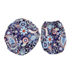 Flower Polyester & Spandex Stretchy Chair Cover, Flower, 390~400x370~390mm, 2pcs/set