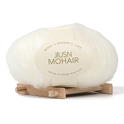 (404) Непрозрачное AB Кислое яблоко 25г пряжа из акрилового волокна, для шали, шарфа, куклы, вязания крючком, круглые, цветочный белый, 1 мм