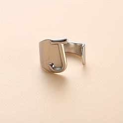 Letter J 304 из нержавеющей стали манжеты кольца, цвет нержавеющей стали, буква J, 16 мм, внутренний диаметр: 18 мм