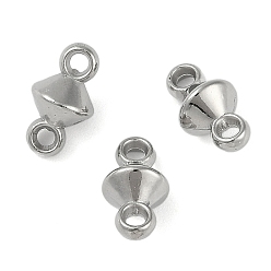 Платина Пластиковые соединители ccb, двухконусные, платина, 12x6.5x6.5 мм, отверстие : 1.5 мм