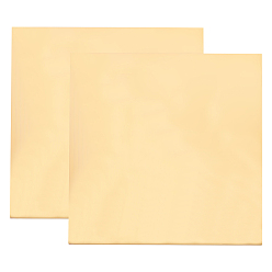 Golden Brass Panel, For Mechanical Cutting, Precision Machining, Mould Making, Square, Golden, 15x15x0.1cm