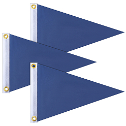 Темно-Синий Полиэстеровый морской сигнальный флаг, треугольные, темно-синий, 525x335x0.5~2.8 мм