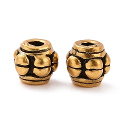 Античное Золото 925 серебряная бусина, баррель, античное золото , 5x4.5 мм, отверстие : 1.5 мм, Около 20 шт / 10 г