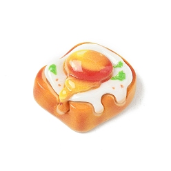 (52) Непрозрачная лаванда Симпатичные кабошоны из непрозрачной смолы, тост, красочный, 23.5x24x11 мм