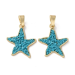 Матовый Золотой Цвет Подвески из пластика и сплава, звезда, долговечный, без свинца, без никеля и без кадмия, матовый золотой цвет, 49x40x4 мм, отверстие : 11.5x5 мм