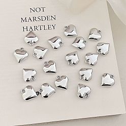 Серебро УФ-покрытие акриловыми подвесками, сердце прелести, серебряные, 25.3x23.1x7.9 мм, отверстие : 3 мм