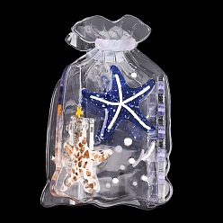 Морская звезда Заколки-крабики из ацетата целлюлозы (смолы) для женщин и девочек., морская звезда, 81.5x49x44.5 мм