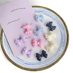 (52) Непрозрачная лаванда Непрозрачные акриловые бусины, бантом, разноцветные, 22x29x10 мм, отверстие : 3 мм