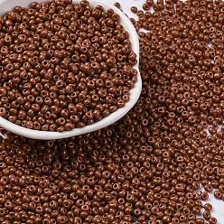 Седло Коричневый 8/0 выпечка, круглое отверстие, слеза, седло коричневый, 3x2 мм, отверстие : 1 мм, Около 18750 шт / фунт