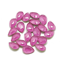 Фуксиновый Сделай сам указал назад k 9 стеклянные кабошоны со стразами, случайный цвет с задней крышкой или необработанный (без покрытия), стиль мокко, граненые, слеза, красно-фиолетовые, 10x7x4.5 мм