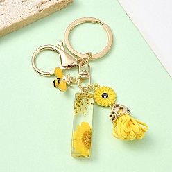 Letter I Брелок из эмали и смолы, с застежкой из сплава и железными кольцами, 60 мм