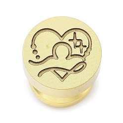 Весы Созвездие золотистый тон восковая печать латунные штамповые головки, для приглашений, конверты, подарочная упаковка, Весы, 15x14 мм, внутренний диаметр: 7 мм