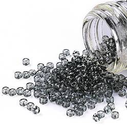(9B) Transparent Gray Тохо 11/0 круглые бусины, японский бисер, (9 б) прозрачный серый, 2.2 мм, отверстие : 0.8 мм, Около 5555 шт / 50 г