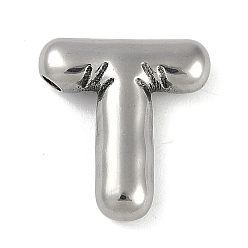 Letter T Антикоррозийные 304 подвески из нержавеющей стали, Письмо T, 18x16.5x5 мм, отверстие : 2 мм