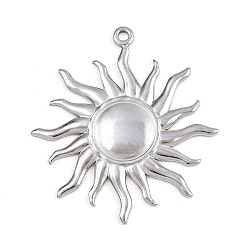 Солнце 304 подвески из нержавеющей стали, Тема океана, солнце, 43x39.5x2.5 мм, отверстие : 2 мм