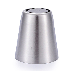 Stainless Steel Color Non-Tarnish Acorn Stainless Steel Russian Piping Tips, Cake Decorating Tips, for Cupcake Cookies Birthday Party, Stainless Steel Color, 40.5x37mm, Inner Diameter: 35mm