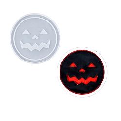 Круглые Хеллоуин своими руками пиксельное сердце зыбучие пески силиконовые формы, формы для литья смолы, для уф-смолы, изготовление изделий из эпоксидной смолы, круглые, 105x6.5 мм, внутренний диаметр: 80 мм