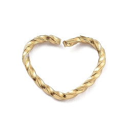 Сердце 304 Быстроразъемные соединения из нержавеющей стали, скрученные открытые соединительные кольца, сердце, 12x14x1.4 мм, внутренний диаметр: 8x12 мм