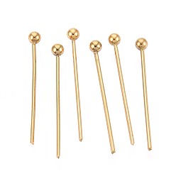 Настоящее золото 18K 304 наконечники из нержавеющей стали, ионное покрытие (ip), реальный 18 k позолоченный, 18 мм, Руководитель: 2 mm