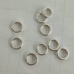 Серебро 925 пружинные кольца из стерлингового серебра, кольцо, серебряные, 12x2 мм, внутренний диаметр: 8 мм
