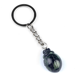 Яшма Риолит Брелок жук, подвесное украшение для рюкзака из натуральной риолитовой яшмы, 8 см