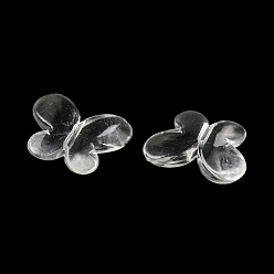 Clear Transparent Acrylic Beads, Butterfly, Clear, 13x16.5x4mm, Hole: 1.2mm, about 1190pcs/500g