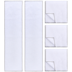 Белый Хлопчатобумажная ткань для чистки кожаной обуви, прямоугольные, белые, 127x550x1 мм