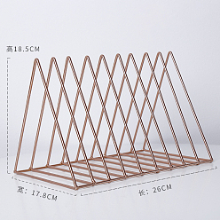 Розовое Золото 9 раздел железный файловый органайзер, triagnle, розовое золото , 260x178x185 мм