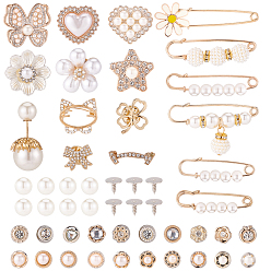 Mixed Shapes Брошь из сплава с английской булавкой, килт булавка для утяжки талии брюки женские, разнообразные, 8 мм