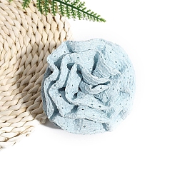 Светло-Синий Ткань с пластиковыми заколками для волос, цветок, голубой, 95 мм