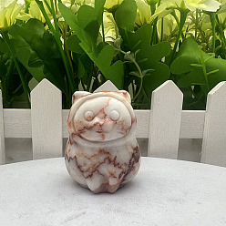 Родонит Украшение дисплея скульптуры из натурального родонита, для домашнего офисного стола, морской волк, 30~40 мм