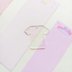 Прозрачный Акриловые диски большие подвески, акриловые заготовки, очарование одежды, прозрачные, 60x2 мм