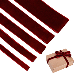 Темно-Красный 95 наборы ярдов бархатных лент, аксессуары для одежды, темно-красный, 3/8~1-1/2 дюйм (10~38 мм)