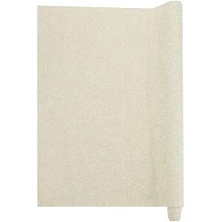 Light Yellow Embossed PU Imitation Leather Fabric, for Garment Accessories, Flower Pattern, Light Yellow, 140x50x0.05cm