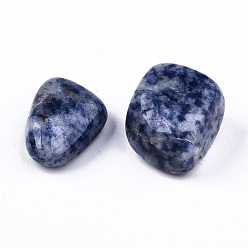 Blue Spot Jasper Natural Blue Spot Jasper Beads, Healing Stones, for Energy Balancing Meditation Therapy, Tumbled Stone, Vase Filler Gems, No Hole/Undrilled, Nuggets, 19~30x18~28x10~24mm 250~300g/bag