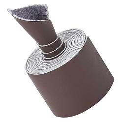 Coffee Flat Microfiber Imitation Leather Cord, Garment Accessories, Coffee, 50x1.5mm, about 2.19 Yards(2m)/Roll
