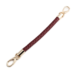 Saddle Brown Imitation Leather Braided Bag Handles, Bag Straps, Saddle Brown, 60cm