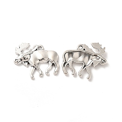 Античное Серебро Сплавочные подвески тибетского стиля, очарование лося, античное серебро, 20.5x23x2.5 мм, отверстие : 1.4 мм, Около 263 шт / 500 г
