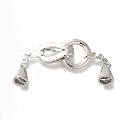 Platine Laiton replier fermoirs, sans cadmium et sans nickel et sans plomb, anneau, platine, 53mm