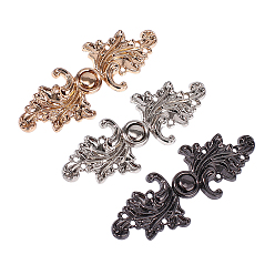 Couleur Mélangete Alliage fermoirs de verrouillage, avec strass, bowknot, couleur mixte, 19x51mm, 4 ensembles / couleur, 12, affecte / boîte