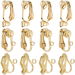Золотой 30 шт. 3 стили 304 нержавеющая сталь клипсы конвертеры фурнитура, для не проколотых ушей, золотые, 12~20.5x6~12x7.5~10 мм, отверстие : 0.7~1.8 мм, 10 шт / стиль