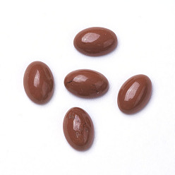 Красный Камень Природного красной яшмы кабошон, овальные, 6x4x2~3 мм