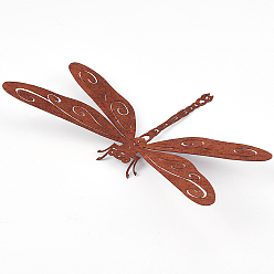 Седло Коричневый 1шт. ржавые железные декоративные стрекозы, садовые украшения, седло коричневый, 135x201x0.8 мм