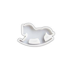 Лошадь Силиконовые формы, формы для украшения, формы для литья гипсовой смолы, белые, лошадь, 75x120x22 мм