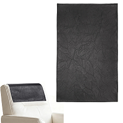 Black Rectangle Imitation Leather Sofa Covers, Furniture Protector, with Paper Cardboard Tubes, Black, 695x435x2mm